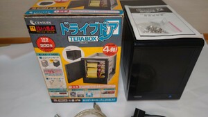 【ジャンク】CENTURY製 ドライブドア テラボックスII TERABOX EX35SB4 黒 IDE HDD ハードディスクケース