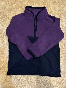 【ユニクロ】紫×黒フリース【UNIQLO】120cm