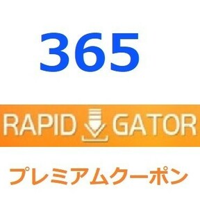 Rapidgator　プレミアム公式プレミアムクーポン 365日間　24TB版　入金確認後1分～24時間以内発送