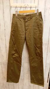 BUZZ RICKSON’S バズリクソンズ ORIGINAL SPEC.CHINOS BR40025 30インチ カーキ系 綿パン メンズ