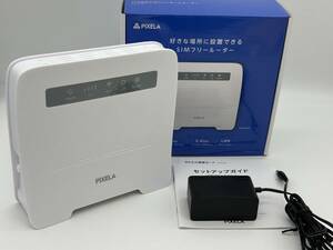 ●PIXELA(ピクセラ) LTE対応 SIMフリーホームルーター PIX-RT100●中古美品