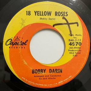 7” ★ ボビー・ダーリン 18 Yellow Roses / Not For Me ★ レコード アナログ Bobby Darin