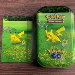 【海外限定】ピカチュウ ミニ缶 & アートカード ポケモンGO ダメカンケース