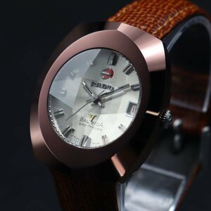 RADO BALBOA BREITHORN ラドー バルボア ブライトホルン 自動巻 超硬ケース 星型カットガラス 赤赤デイト 新品べルト アンティーク メンズ