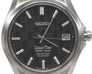 レア [未使用品] 稼働品【SEIKO】セイコー Disney Time 40周年限定 パーペチュアルカレンダー SCQV001 8F32-00C0 クォーツ メンズ 未使用品