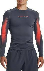 新品 アンダーアーマー 長袖 シャツ XL LL 2L グレー UNDER ARMOUR インナー 1377157 コンプレッション ヒートギア 即決