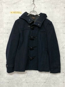 Relation リレーション メンズ ジップ付き ショート丈 フーディー ダッフルコート 紺 ネイビー M