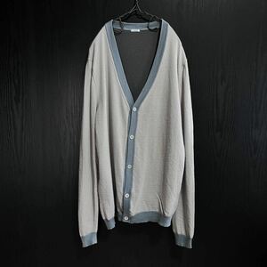 malo Bi-color Cashmere Cardigan マロ カシミヤ カーディガン ニット セーター バイカラー ヴィンテージ