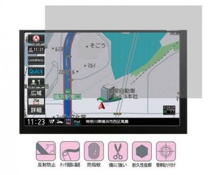 10-04-01【8インチ】NISSAN MM519D-L/MM518D-L/MM517D-L/MM516D-L 用 反射、指紋 キズ防止 抗菌 目を保護 気泡ゼロ液晶保護フィルム