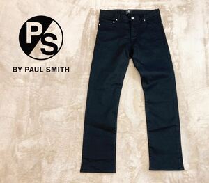 大人気！新品同様【PS PAUL SMITH】ポールスミス「PS STRETCH 5POCKET PANTS」ストレッチデニム ブラックジーンズ/M