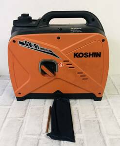 同梱不可☆【現状品】KOSHIN 工進 インバーター発電機 GV-9i 超低騒音設計 ※画像にある付属品が全てです。☆05-008D