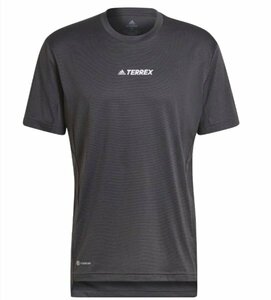 adidas アディダス Tシャツ テレックス　アウトドア　ランニング トレーニング 黒(M)★格安SALE!