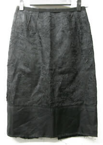 N°21 numero ventuno 19AW ZIP UP RAYON SKIRT 42 MADE IN ITARY ヌメロ ヴェントゥーノ 19AW バックジップ スカート 日本タグ 正規品 42