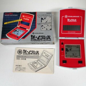 ◆ごえん堂◆中古品・動作品◆バンダイ　謎のピラミッド　箱・説明書付　レトロ　小型　ゲーム機◆6　