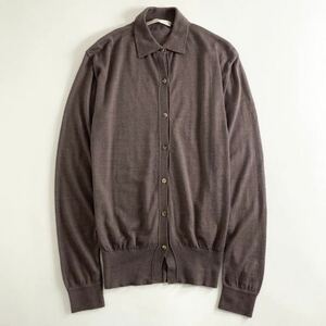 ○ 20M5 seya セヤ カシミヤニットシャツ S ライラック シルク混 イタリア製 cashmere silk shirt 襟付きニットセーター レディース 女性用