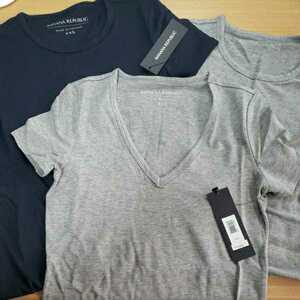 未使用　Banana Republic VネックTシャツ クルーネック ３枚セット　バナナパブリック　半袖Tシャツ B3