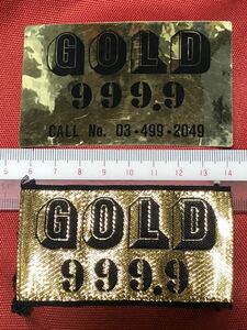 激レア！GOLD 999.9ステッカー、ワッペンセット ロカビリー ビリオンダラーズ　オマケ付