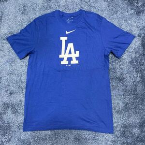 未使用 ナイキ ロサンゼルス ドジャース Tシャツ メンズUSサイズM(日本サイズL) NIKE Dodgers MLB公認