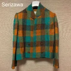 【Serizawa】アンゴラジャケットコート/チェック