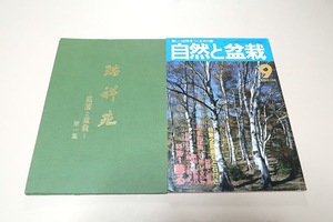 瑞祥花・庭園と盆栽/美しい自然をつくる月刊誌・自然と盆栽・No.150・飾る・育て味わう楽しみへ・龍眼石と石付・各地盆栽展・水石展/2冊