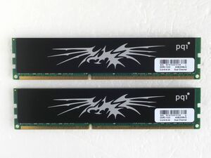 PQI DDR3-1333(PC3-10600U)DDR3 SDRAM 2GB×2枚組=4GB■17