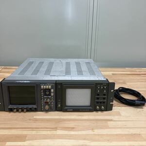 LEADER　リーダー電子　LR-2400V-I　ラック用ケース　5130　カラーモニター　Tektronix　1750　波形ベクトルモニタ　通電確認のみ　O-126