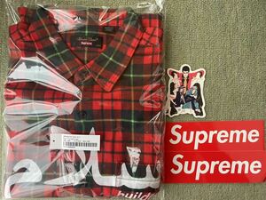 Supreme UNDERCOVER SS Flannel Shirt 半袖シャツ 新品未使用未開封 付属のステッカー3枚付