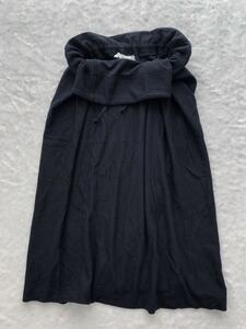 robe de chambre COMME des GARCONS ドローコードウールスカート コムデギャルソン ネイビー 濃紺 秋冬