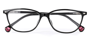 ねこメガネ 老眼鏡 クロネコ P172 レンズ入替不可 かわいい 肉球 ハックベリー