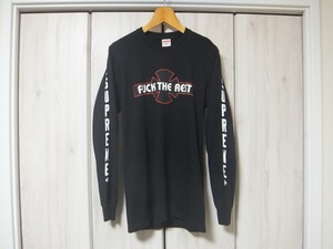 Supreme x Independent L/S Tee 長袖カットソー S 黒☆USA製 シュプリーム インデペンデント ロンT ブラック