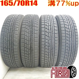 中古タイヤ 165/70r14 スタッドレスタイヤ YOKOHAMA iceGUARD 6 IG60 4本セット アクア スペイド パッソ ヴィッツ 中古 14インチ