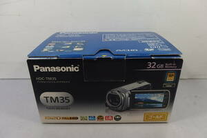 ◆未使用 Panasonic(パナソニック) 大容量64GB(SD付)/内蔵32GB/光学16.8倍 ビデオカメラ HDC-TM35 ゴールド 強力手ぶれ補正/高画質/高音質