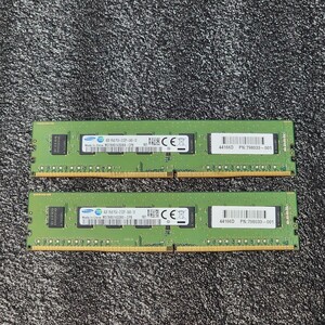 SAMSUNG DDR4-2133MHz 8GB (4GB×2枚キット) M378A5143DB0-CPB 動作確認済み デスクトップ用 PCメモリ 