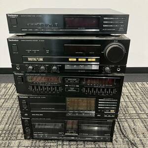 1円〜 4T Technics テクニクス システムコンポ ST-D5000 SU-D5000 SH-D5000 SL-D5000 RS-D5000 イコライザー チューナー 通電確認済み 