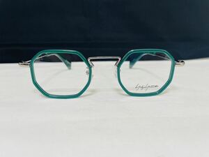 Yohji Yamamoto ヨウジ ヤマモト メガネフレーム YY1066 126 伊達眼鏡 未使用 美品 シルバー グリーン人気フレーム