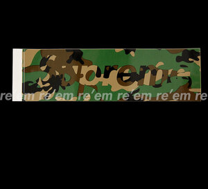 国内正規品新品未使用★Supreme 2020 20 FW AW 希少 Camo Box Logo Sticker Woodland Camo Green 迷彩 ボックス ロゴ ステッカー 送料込み