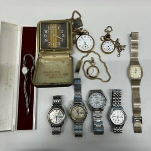 ★☆腕時計・懐中時計おまとめ　10点　SEIKO/REGUNO/ALBA/BUREN/EMPIRE/LAUREL　動作未確認　#UK0430☆★