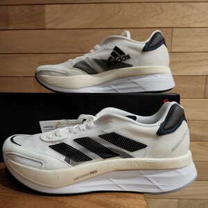 28cm 新品正規品 アディダス アディゼロ ボストン 10 M ホワイト GY0928 adidas ADIZERO BOSTON 10 M ランニングシューズ メンズ