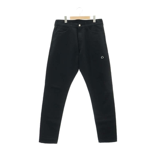 モンクレール MONCLER ジーニアス ×フラグメント FRAGMENT 22AW PANTALONE デニムパンツ ジーンズ テーパード 46 黒 メンズ