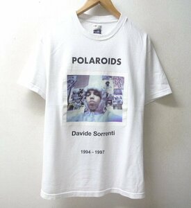 ◆WACKO MARIA ワコマリア Davide Sorrenti POLAROIDS フォト　プリント Tシャツ 白 サイズL 美