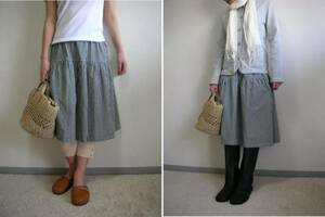 ★YONE　大人用２段ティアードスカート＆ペチコートの型紙　３サイズ