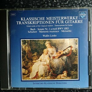 j（独盤） ヴルフィン・リースケ　バッハ　ヴァイオリン・ソナタ第2番（ギター編曲）　シューベルト　Wulfin Lieske Bach Sonata Schubert