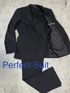 美品　Perfect Suit FActory スーツ　セットアップ　黒