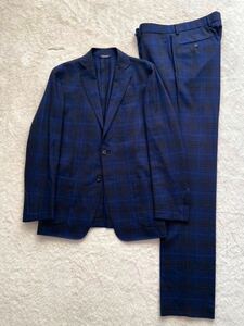 未使用 Brooks Brothers size38S-32 イタリア製ウールスーツ ブルックスブラザーズ ジャケット パンツ チェック ネイビー