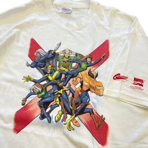 2000 MARVEL X-MEN Tシャツ XL マーベル COMICS エックスメン ウルヴァリン Graphitti アメコミ キャラクター 90s 00s ヴィンテージ