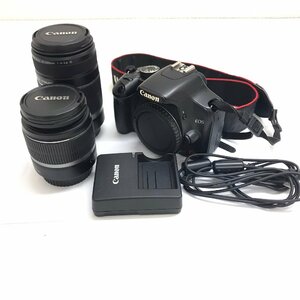 中古品 動作確認済み Canon キャノン EOS Kiss X2 EF-S18-55mm レンズ2本 1:3.5-5.6 IS 55-250mm 1:4-5.6 質屋出品