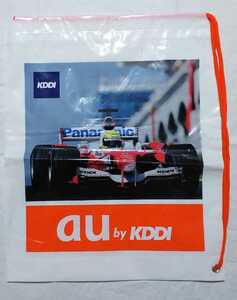 F1 日本GP TOYOTA トヨタ ビニールバッグ約44.5×36cm 当時物 au KDDI Panasonic Intel