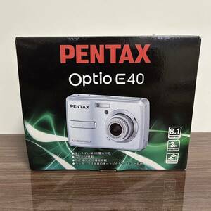 F241 ペンタックス PENTAX Optio E40 コンパクトデジタルカメラ 単三電池式 シルバー 付属品有