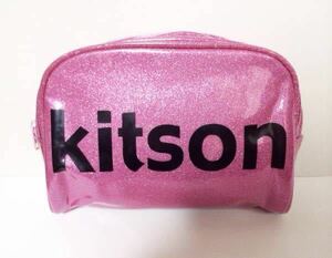 【未使用】kitson / キットソン ☆ピンク ラメ ポーチ メイクポーチ