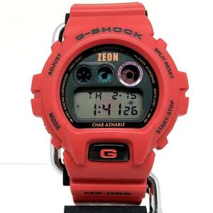 美品 G-SHOCK ジーショック CASIO カシオ 腕時計 DW-6900FS MS-06S ザク2 ガンダム コラボ シャア専用 30周年 三つ目 GB【ITHZMXI08Y2C】